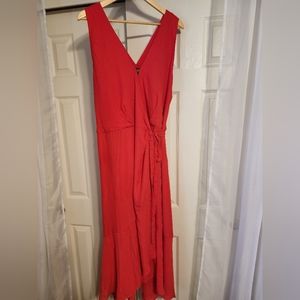 Red XXL Banana Republic wrap dress